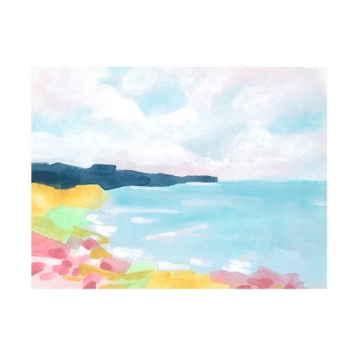 Trademark Fine Art - June Erica Vess  Chroma Coast I Canvas Art