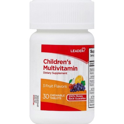 Leader Chewable Tablets Children's Multivitamin 30 Tablets