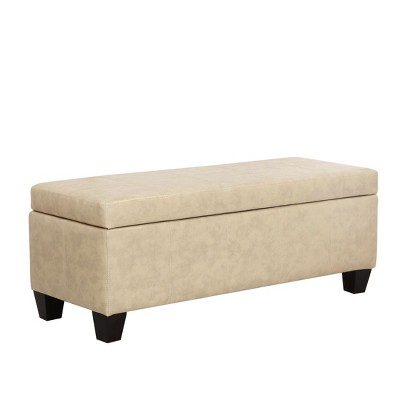 WestinTrends 42" Storage Ottoman Bench for Living Room Bedroom
