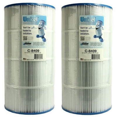 Unicel C-8409 90 Square Foot Media Replacement Pool Filter Cartridge w/174 Pleats, Compatible w/Hayward Pool Products, Sta-Rite, & Waterway (2 Pack)
