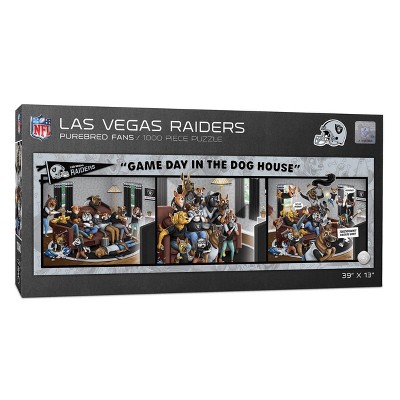 NFL Las Vegas Raiders Game Day in the Dog House Puzzle - 1000Pc