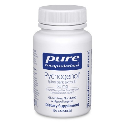 Pure Encapsulations Pycnogenol (Pine Bark Extract) 50 mg - Hypoallergenic - to Support Cognitive Function and Cardiovascular Health - 120 Capsules