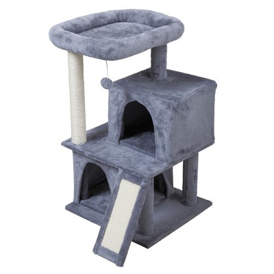 Double-layer cat Tree with cat house and ladder