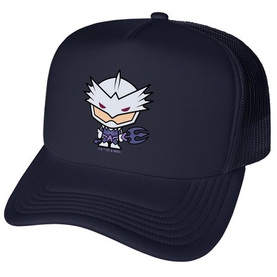 Aquaman Movie Ocean Master Chibi Character Foam Trucker Cap Navy