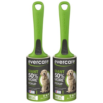Evercare All Purpose Pet Giant Extreme Stick Lint Roller, 60 Sheets,2 Pack