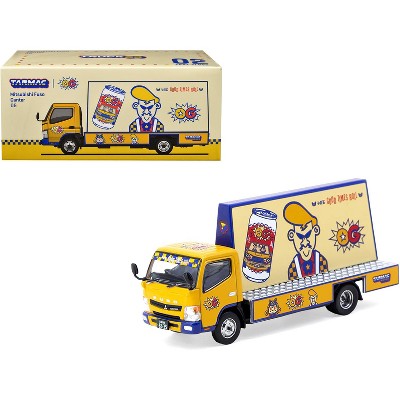 Mitsubishi Fuso Canter Mobile Ad Truck RHD "OG Beer" Yellow w/Graphics "Truck64" Series 1/64 Diecast Model Car by Tarmac Works
