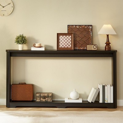 Hrinhom 70.1" W Console Table,Entryway Table,Narrow Wooden Sofa Table