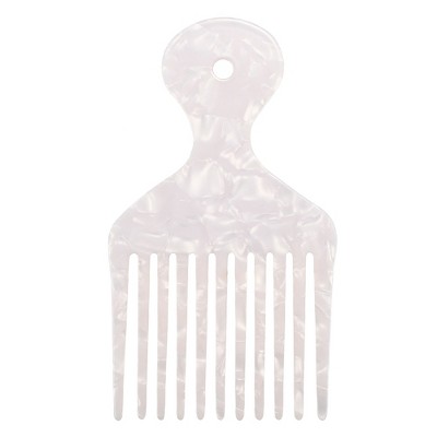 Unique Bargains Plastic Wide Tooth Hair Pick Comb 4.8"