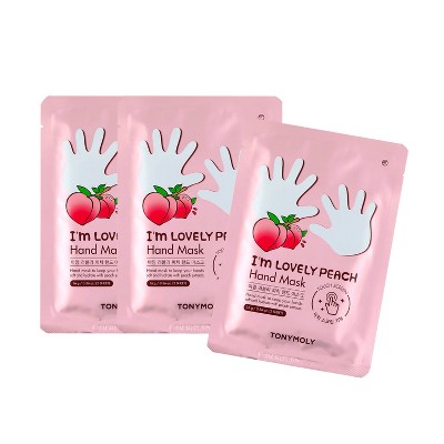 TONYMOLY I'm Lovely Peach Hand Mask - 3pk
