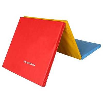 BalanceFrom Fitness GoGym 6' x 2' x 1.5" Folding 3 Panel Exercise Gym Mat