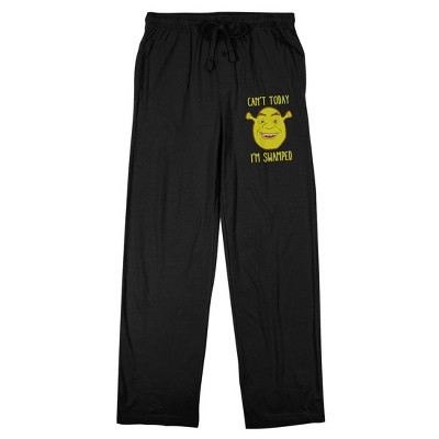 Shrek Swamped Men's Black Sleep Pajama Pants