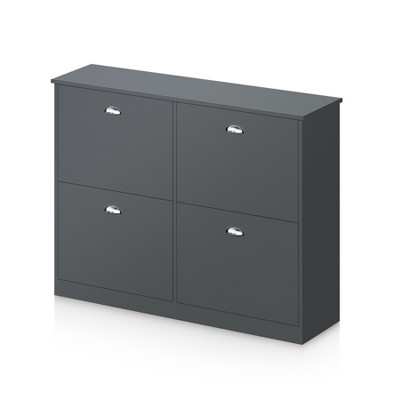 Chery Life Shoe Cabinet, Hidden Slim Narrow Shoe Rack Cabinet with 4 Drawers for Entryway, Hallway