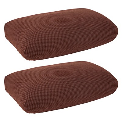 2 Pack Stretch Outdoor Cushion Covers for Patio Furniture and Sofas, Reversible - Medium