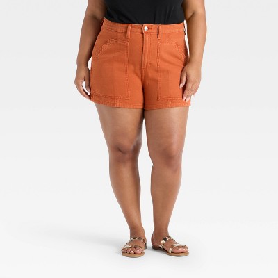 Women's High-Rise Utility Denim Shorts - Universal Thread™
