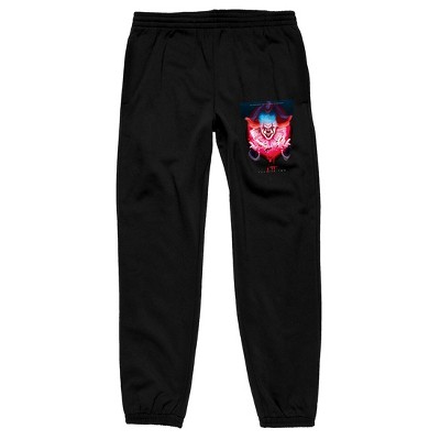 Pennywise Fan Poster It Chapter 2 Movie Men's Black Joggers