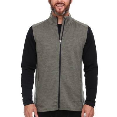 Minus33 Merino Wool Expedition - Men's Wool Vest Wilderness Granite Green L