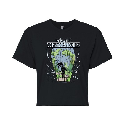 Women's - Edward Scissorhands -  Cropped Graphic T-Shirt