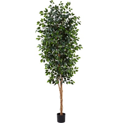 Nearly Natural 8-ft Ficus Tree