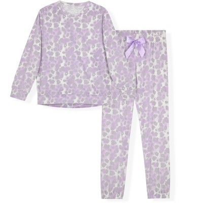 Sleep On It Girls 2-Piece Velour Pajama Pant Sleep Set