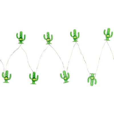 Northlight LED Cactus Fairy Lights - Warm White - 2.75' Silver Wire - 10ct