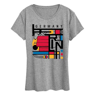 Women's - Peanuts - Snoopy Berlin Bauhaus Short Sleeve Graphic T-Shirt