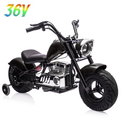Garvee 36V Kids' Electric Dirt Bike with 350W Motor – Up to 16.5 MPH, Suspension, LED Lights & Music – Off-Road Motorcycle for Teens