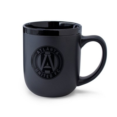 MLS Atlanta United FC Black Coffee Mug - 16oz: Ceramic Drinkware, 5.5" Height