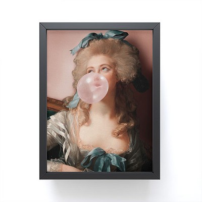 Jonas Loose BUBBLEGUM PRINCESS Framed Mini Art Print 4" (H) x 3" (W) x 1" (D) - Society6