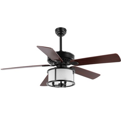 Kristos 3 Light 52" Ceiling Fan - CLF1024 - Black - Safavieh