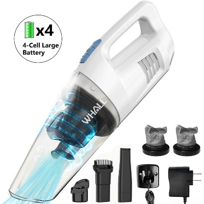 WHALL Cordless Handheld Vacuum Cleaner, 8500PA Strong Suction, Wet/Dry for Car & Home, Lightweight Portable Mini Vacuum with LED Light