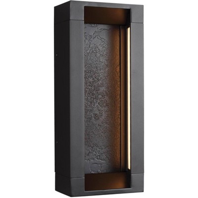 Generation Lighting Mattix 14 1/2" High Bronze LED Outdoor Wall Light