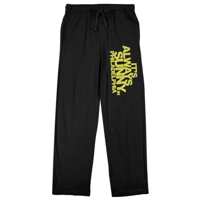 It's Always Sunny In Philadelphia Logo Men's Black Sleep Pajama Pants