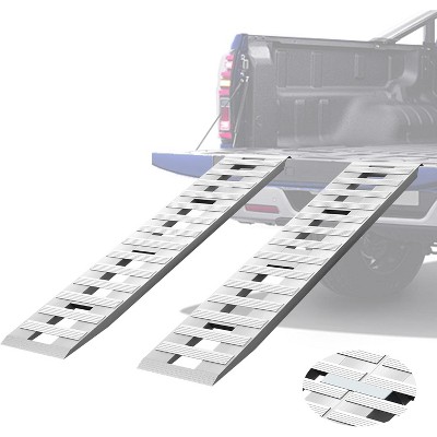 AMERLIFE Aluminum Ramps, Heavy-Duty Loading Ramp with U-Shaped Buckle and Hook Ends