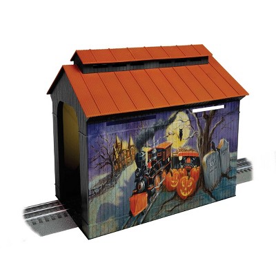 Lionel Angela Trotta Thomas Halloween Covered Bridge Toy Vehicle: O Gauge Plastic Train Accessory, Non-Powered