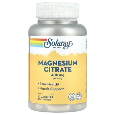 Solaray Magnesium Citrate, 90 Capsules (133 mg per Capsule)