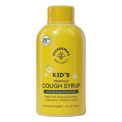 Beekeepers Naturals Kids' Daytime Propolis Cough Syrup - 4 fl oz