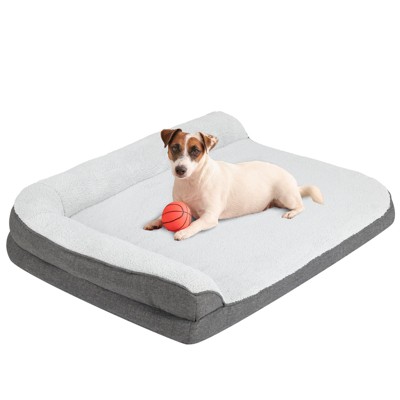 PureWags Orthopedic Dog Beds, L Shaped Waterproof Large Dog Bed with Removable Cover and Nonskid Base, Soft Pet Couch Bed