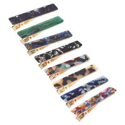 Unique Bargains Women Fashion Duckbill Hairpin Hairdo Clip 8 Pcs