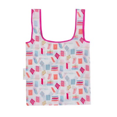 Jollity & Co. - Book Club Book Pattern Tote Bag - Pack of 1 Nylon Bag
