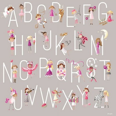 Oopsy Daisy's G is for Girls Canvas Wall Art - Size 21x21