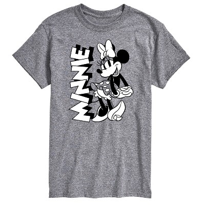 Men's - Disney - Minnie Black and White Animation Short Sleeve Graphic T-Shirt