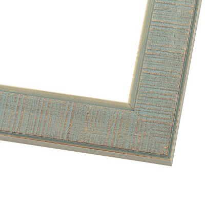 PosterPalooza | Panoramic Sculpted Blue Picture Frame - UV Acrylic, Foam Board Backing, Hanging Hardware
