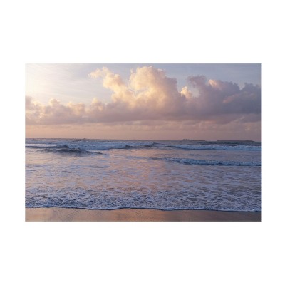 Trademark Fine Art - Caroyl La Barge Atlantic at Sunset, Normandy Canvas Art