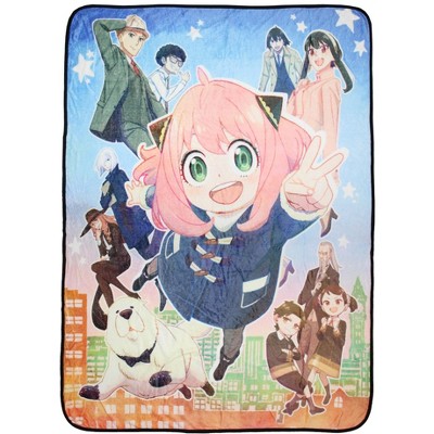 Spy x Family Manga Anime Anya Loid Yor Forger Plush Fleece Soft Throw Blanket