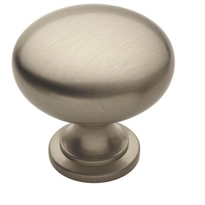 Amerock Everyday Heritage 1-3/16 inch (30mm) Diameter Satin Nickel Cabinet Knob, 10 Pack