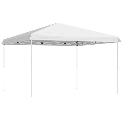 Resenkos Backyard Garden Canopy, Camping Canopy Screen Tent,13' x 13' Pop Up Canopy Tent, Instant Sun Shelter, Tents for Parties,White