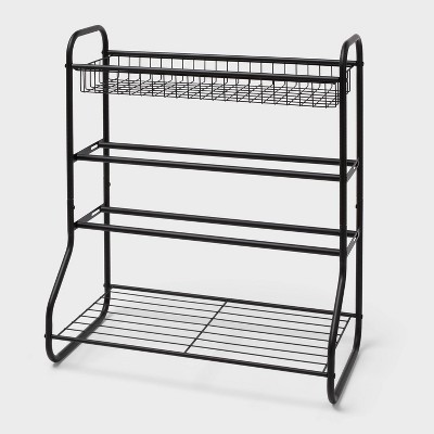 4-Tier Shoe Rack with Basket - Brightroom™