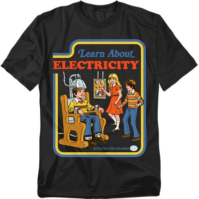 Men's Steven Rhodes Learn About Electricity T-Shirt