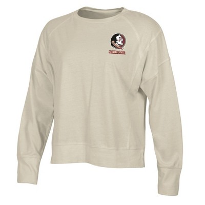 NCAA Florida State Seminoles Women's Long Sleeve Cream T-Shirt