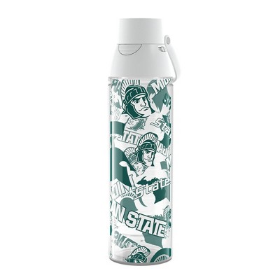 NCAA Michigan State Spartans Tervis All Over Venture Water Bottle - 24oz: Flip-Top Lid